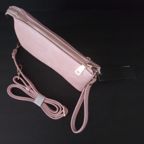 NWT ISABELLE VEGAN CROSSBODY BAG WRISTLET CLUTCH - Picture 4 of 6